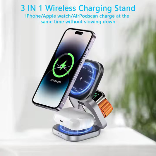 3 in 1 wireless charger stand