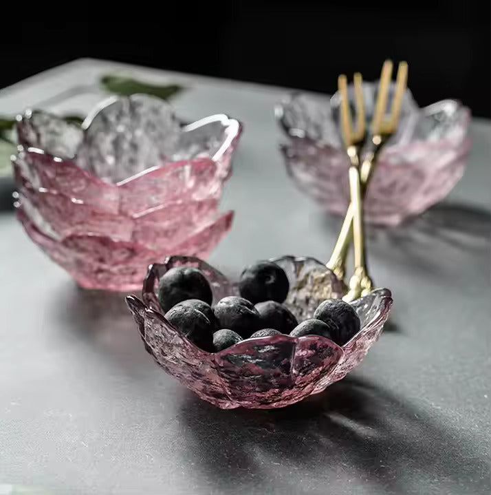 4 pcs Cherry Blossoms Shape Glass